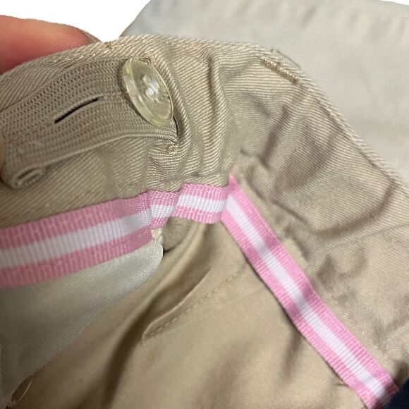 🌟 IZOD School Uniform Girl's A-Line Skirt Beige Knee Length Size 7 Zip Closure 🌟 - Picture 3 of 4